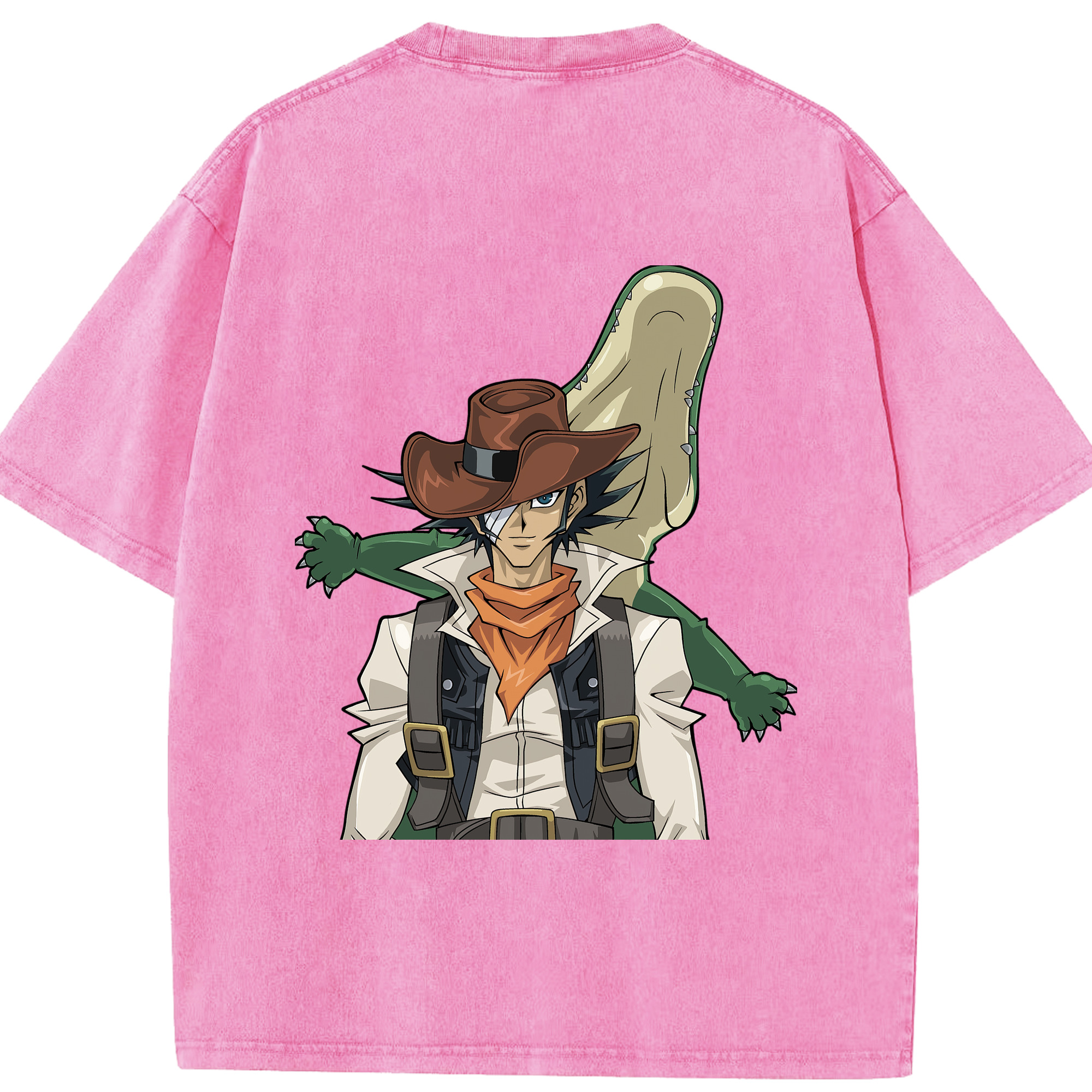 （画像用） 遊☆戯☆王 Yu-Gi-Oh! 綿100% ヴィンテージ風 半袖Tシャツ（背面プリント）